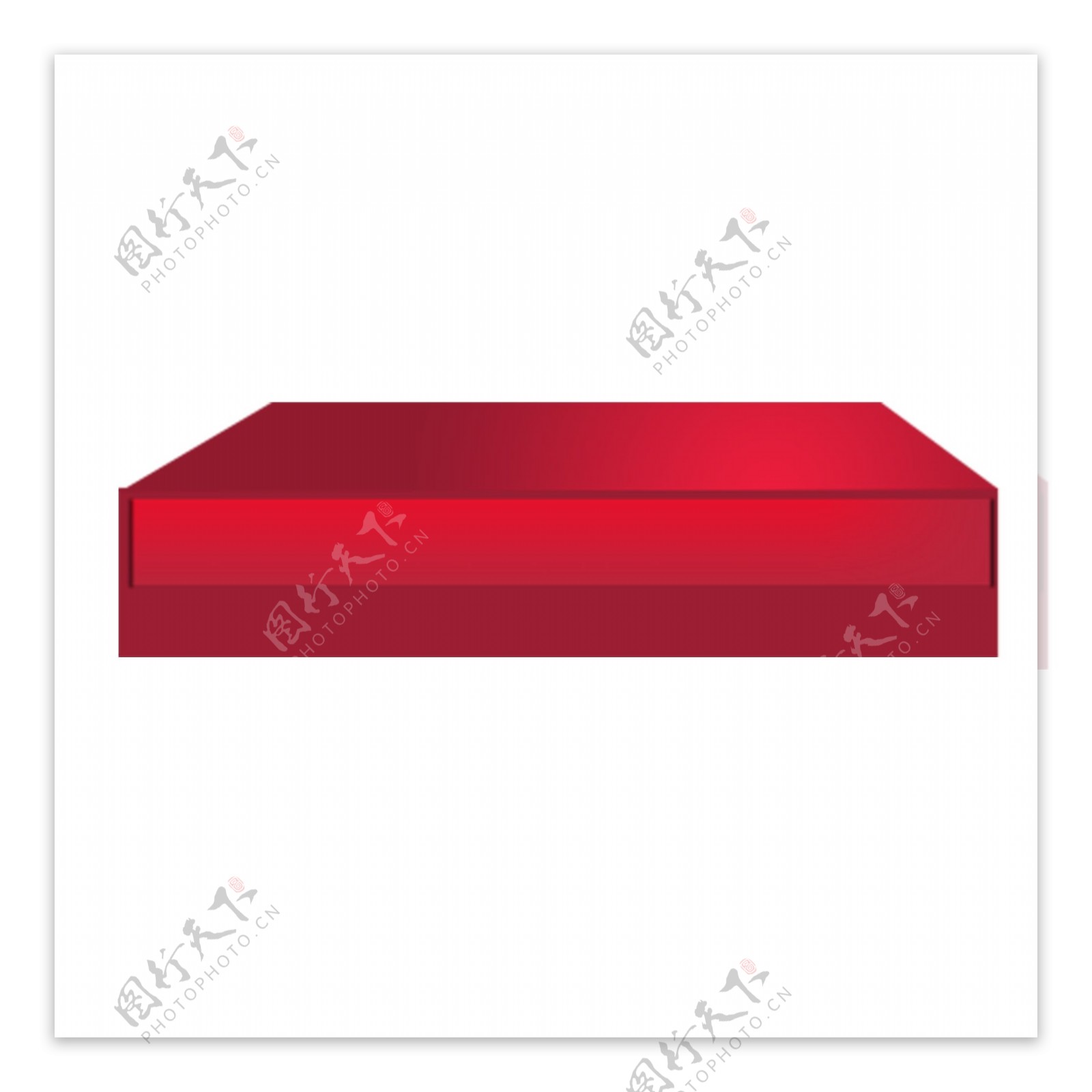红色的盒子装饰素材可商用