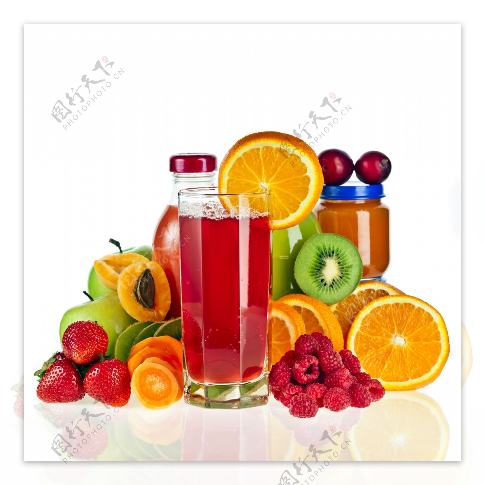 美丽的水果果汁