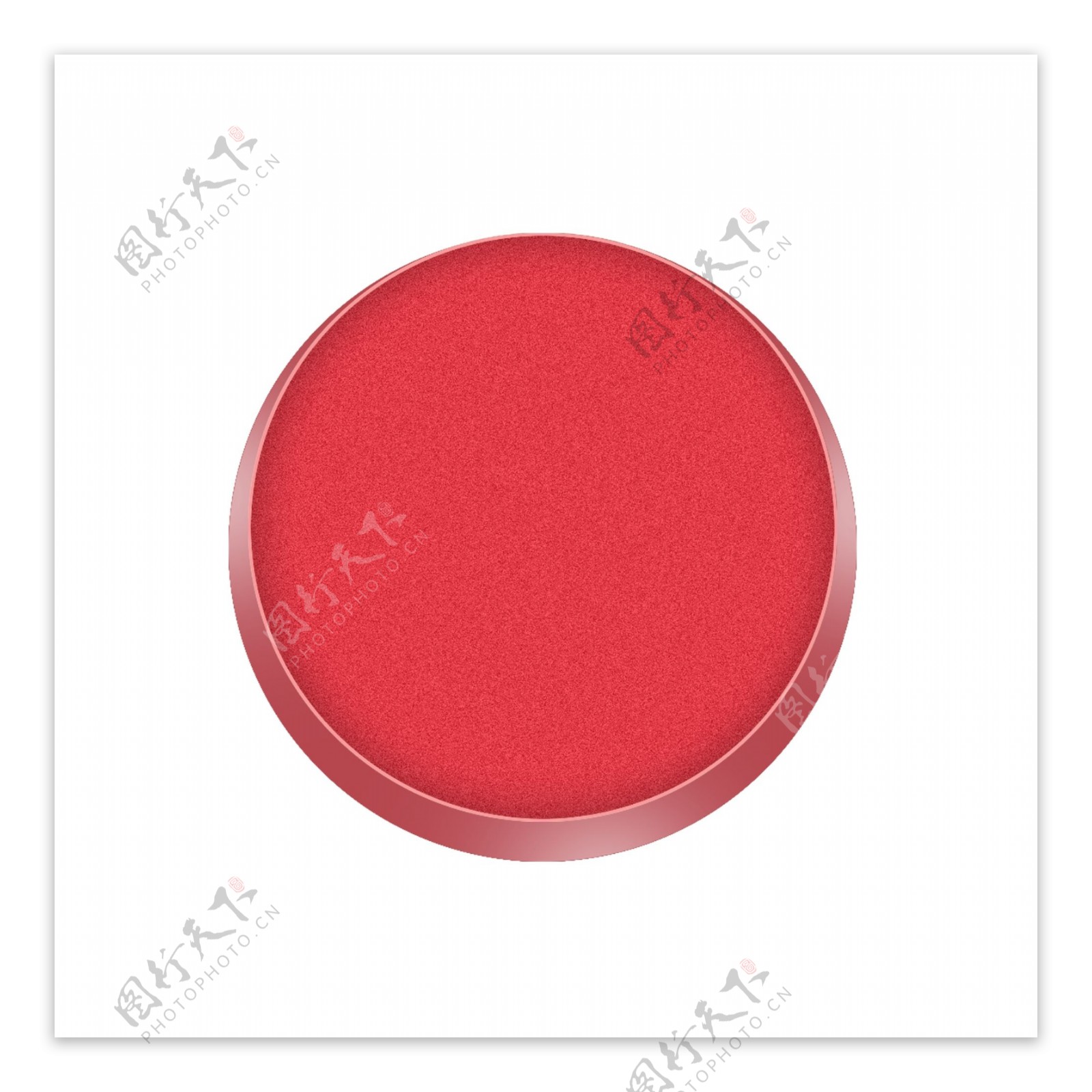 圆形红色的盒子素材可商用
