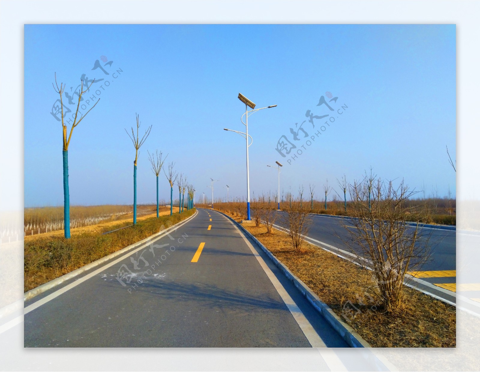 美丽的乡村道路风景