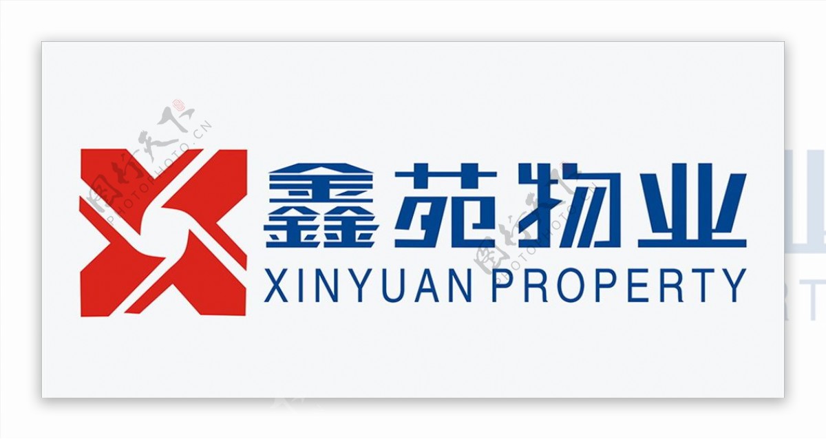 物业公司logo鑫苑物业标志