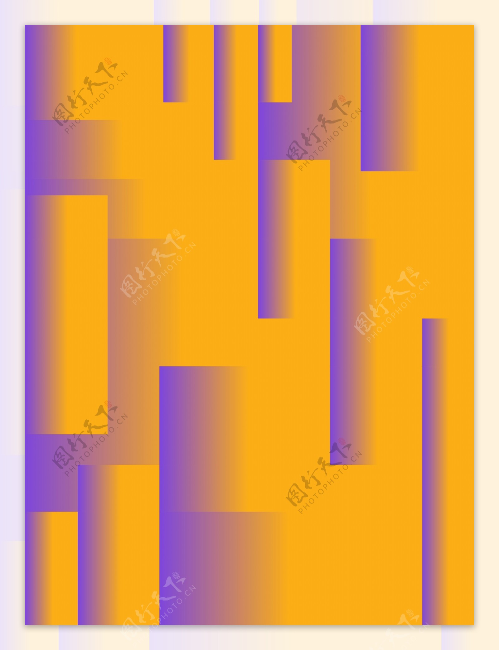 紫色创意几何方块渐变风化模糊背景
