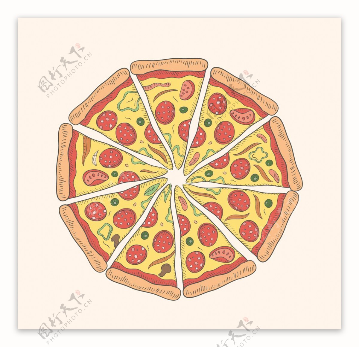 比萨饼插图