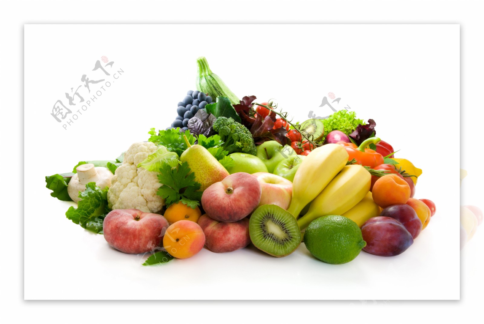 新鲜的蔬菜和水果