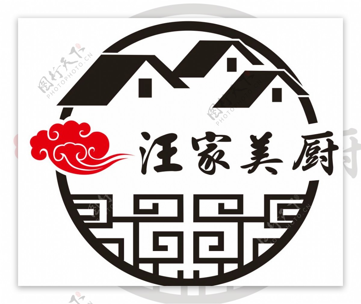 汪家美厨私房菜logo