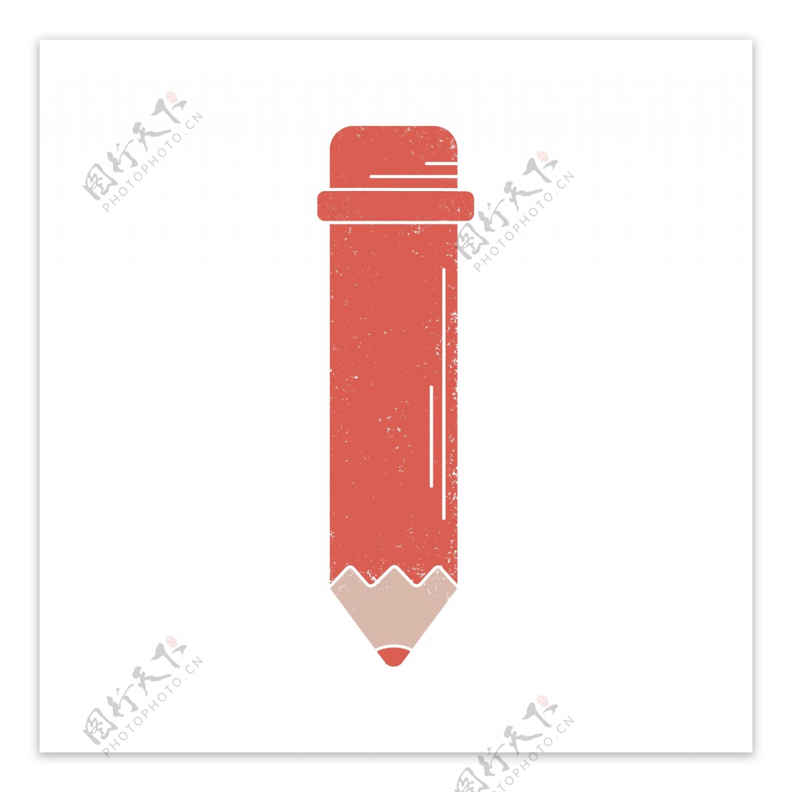 文具用品红色铅笔