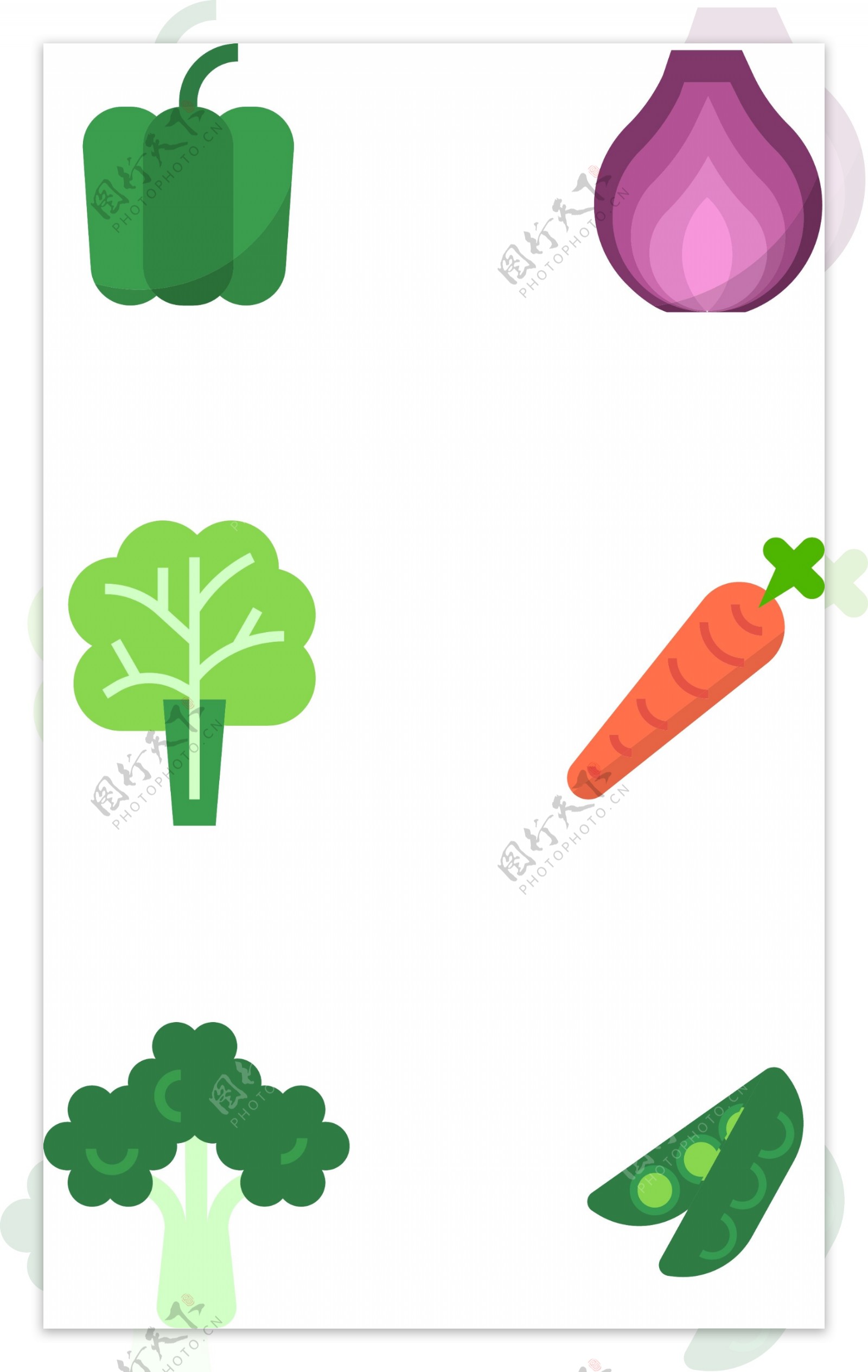 新鲜美味蔬菜相关图标
