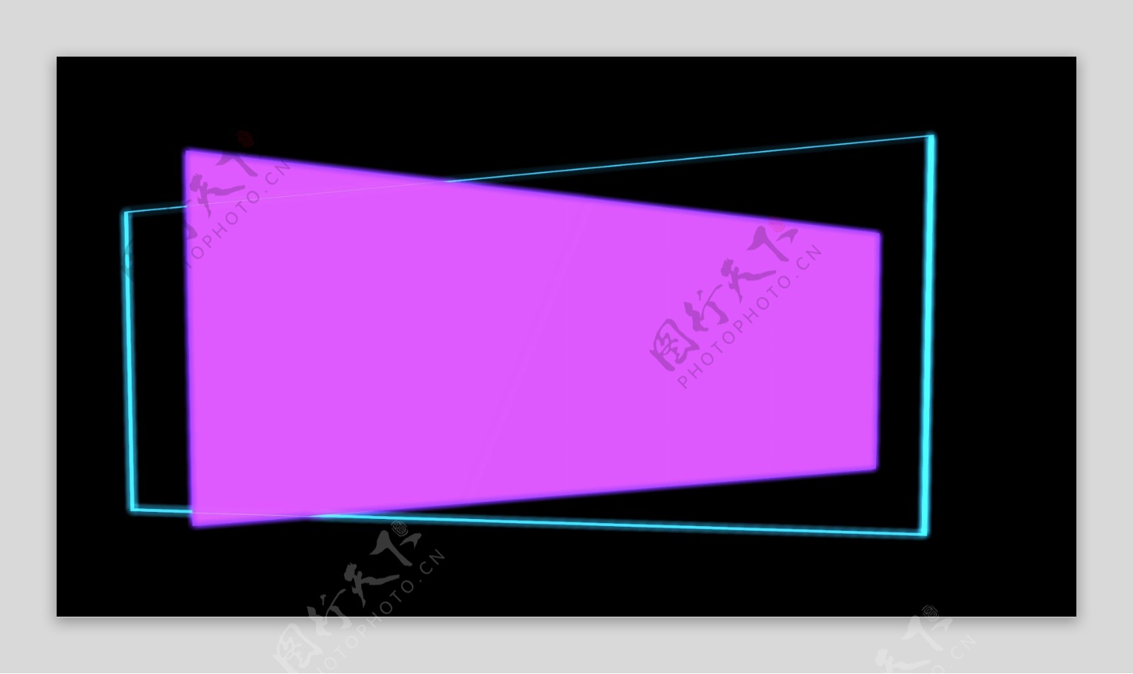 紫色科技边框矢量图