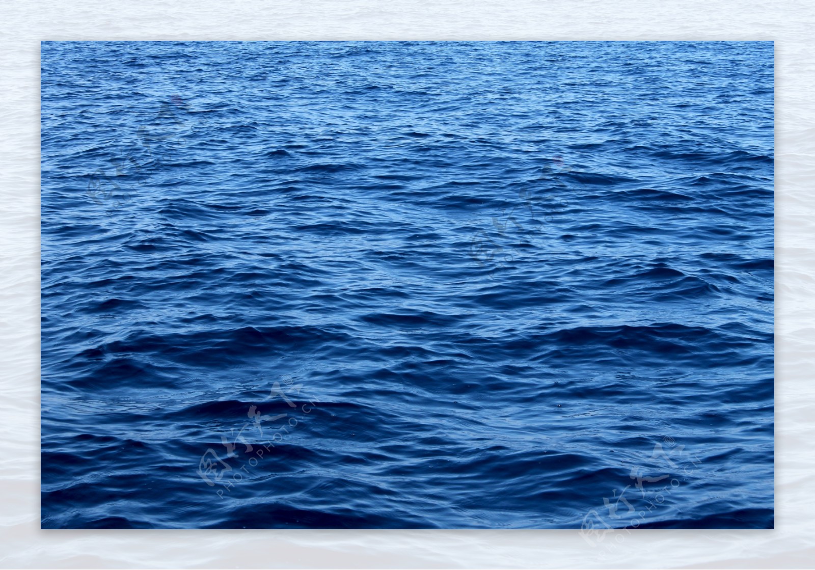 蓝色波纹大海背景素材