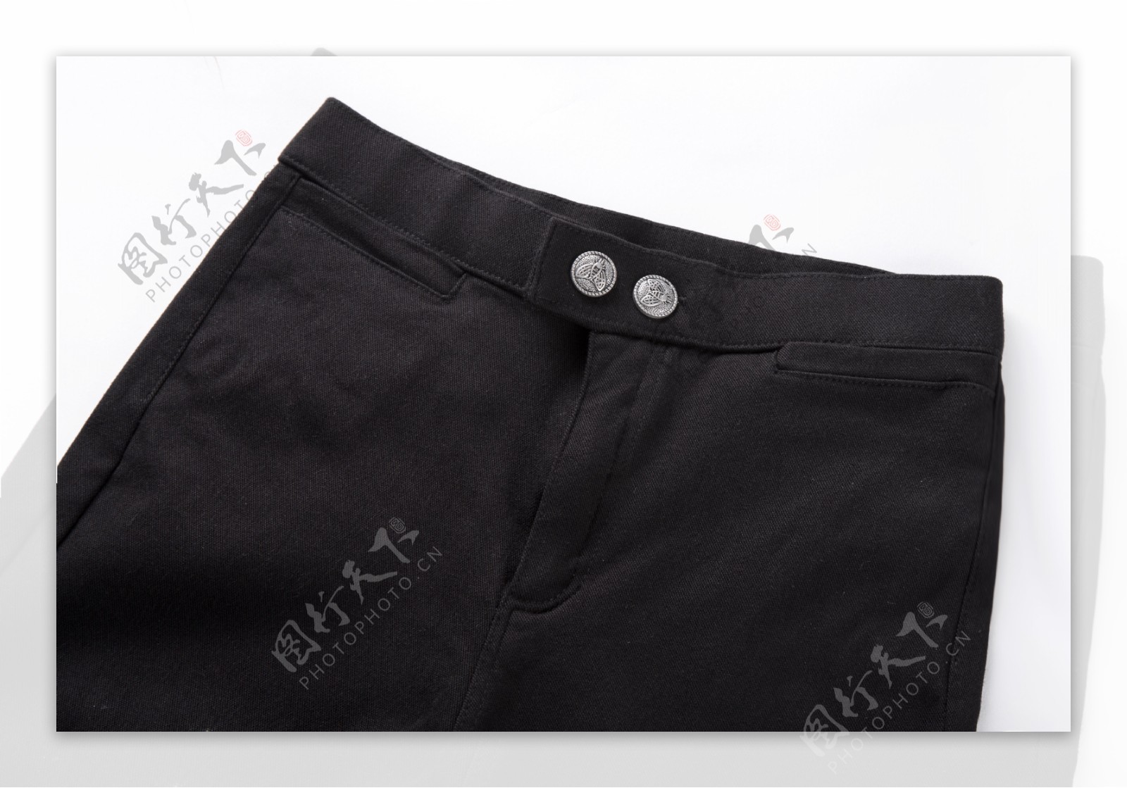 黑色长裤实物图摄影图3