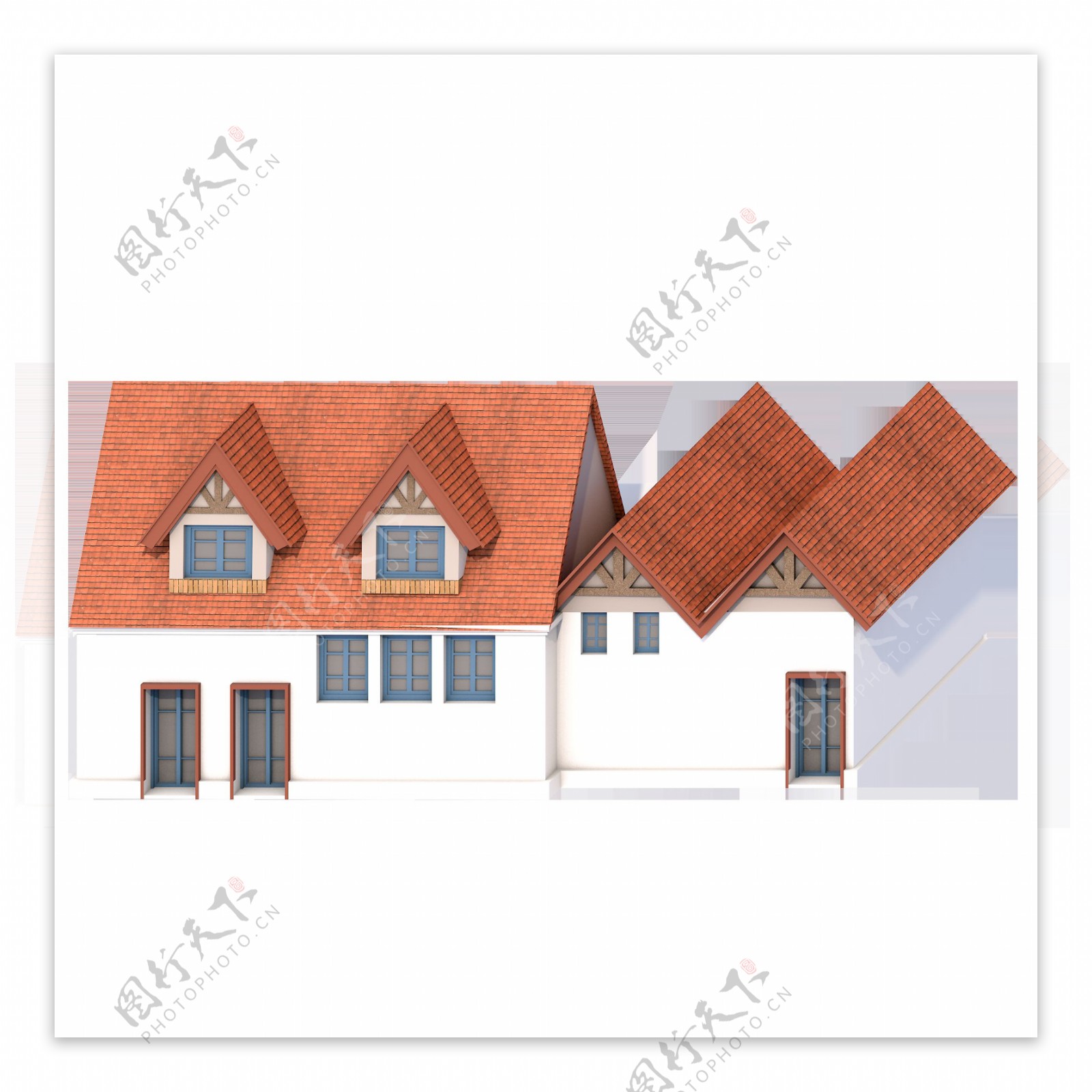 2.5D红顶小房子