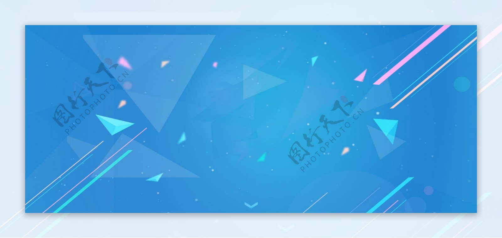 蓝色广告banner