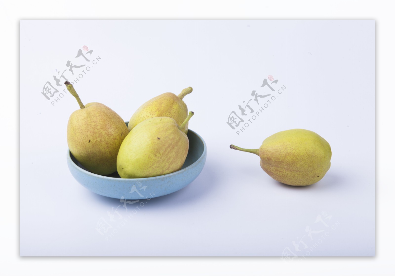 新鲜香梨实物图摄影图3