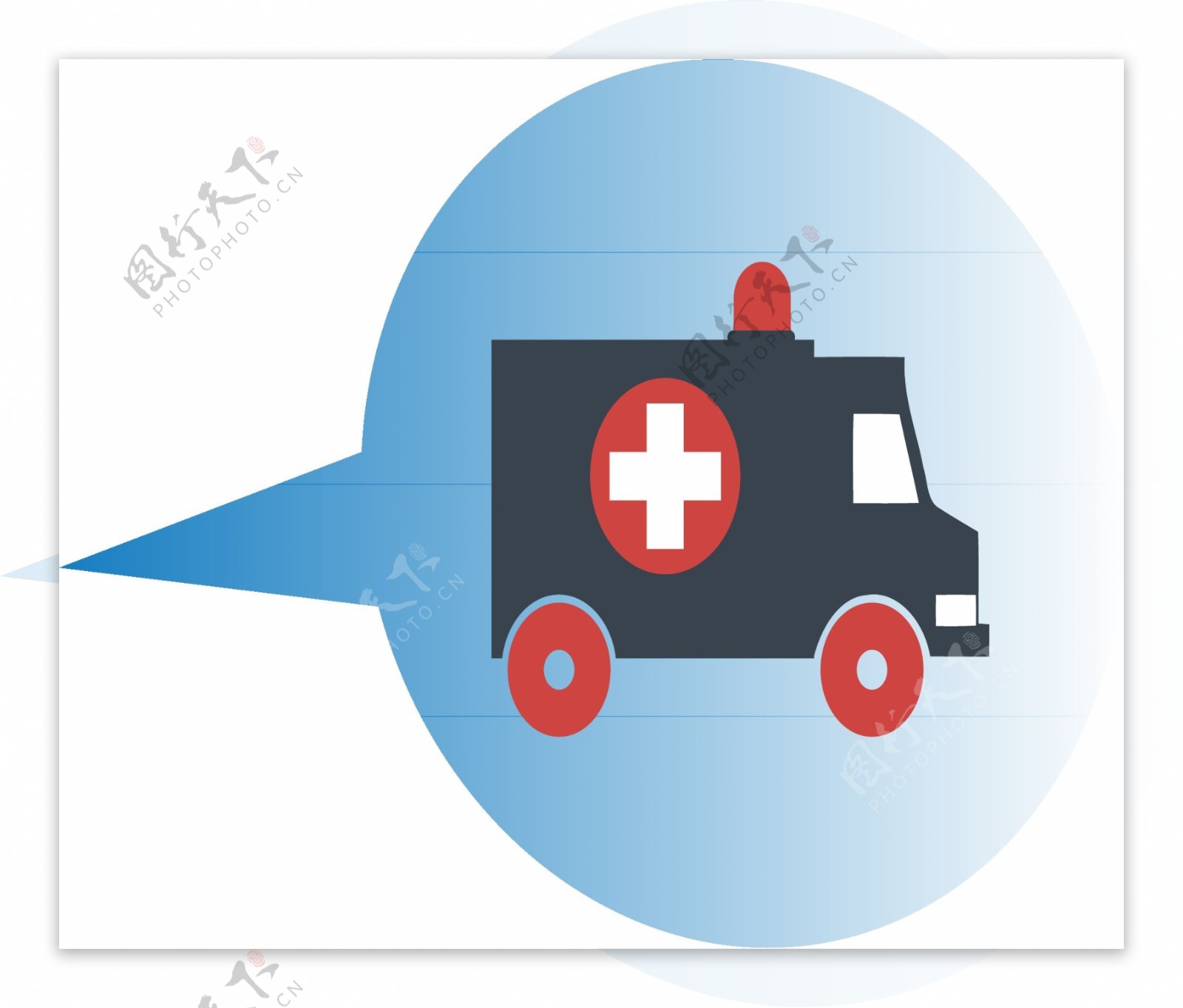 救护车图案的对话框