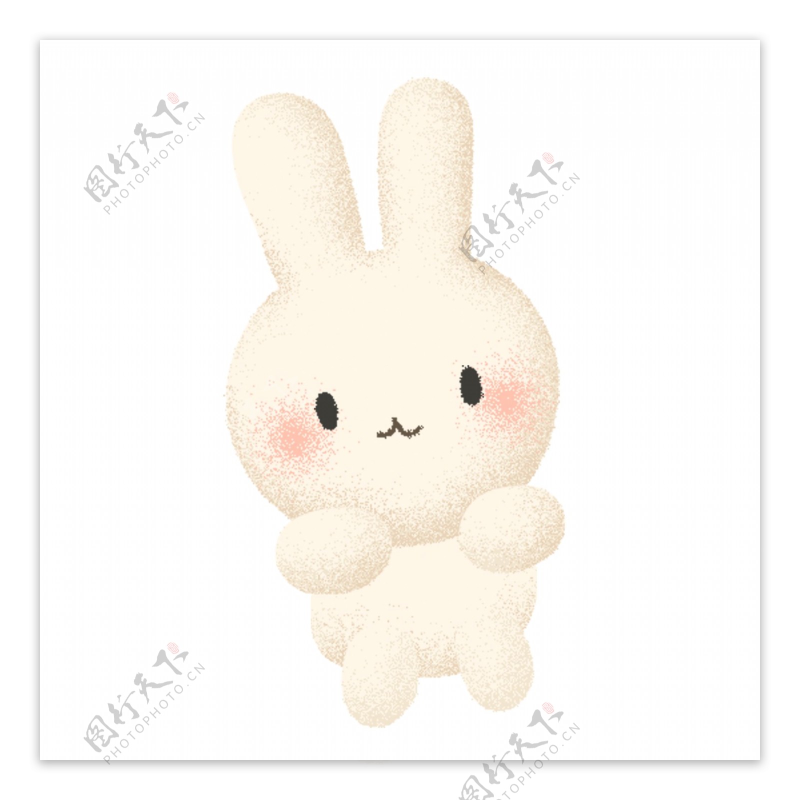 手绘可爱小兔子装饰素材