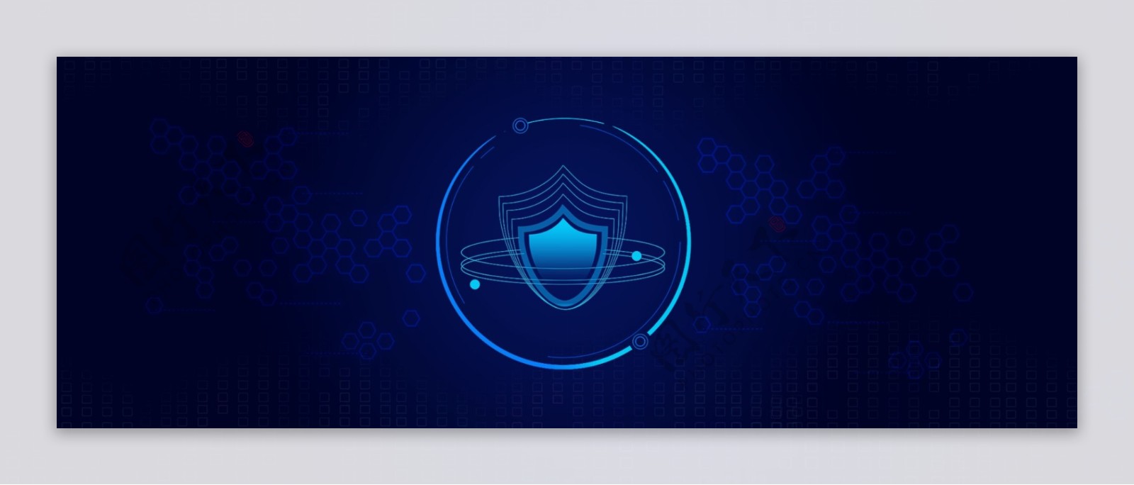 蓝色科技网络安全护盾