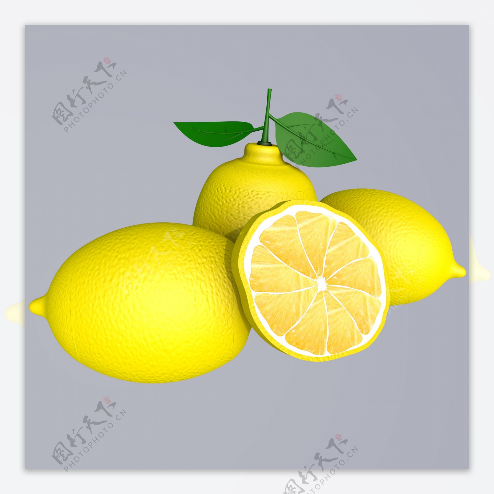 C4D成熟柠檬