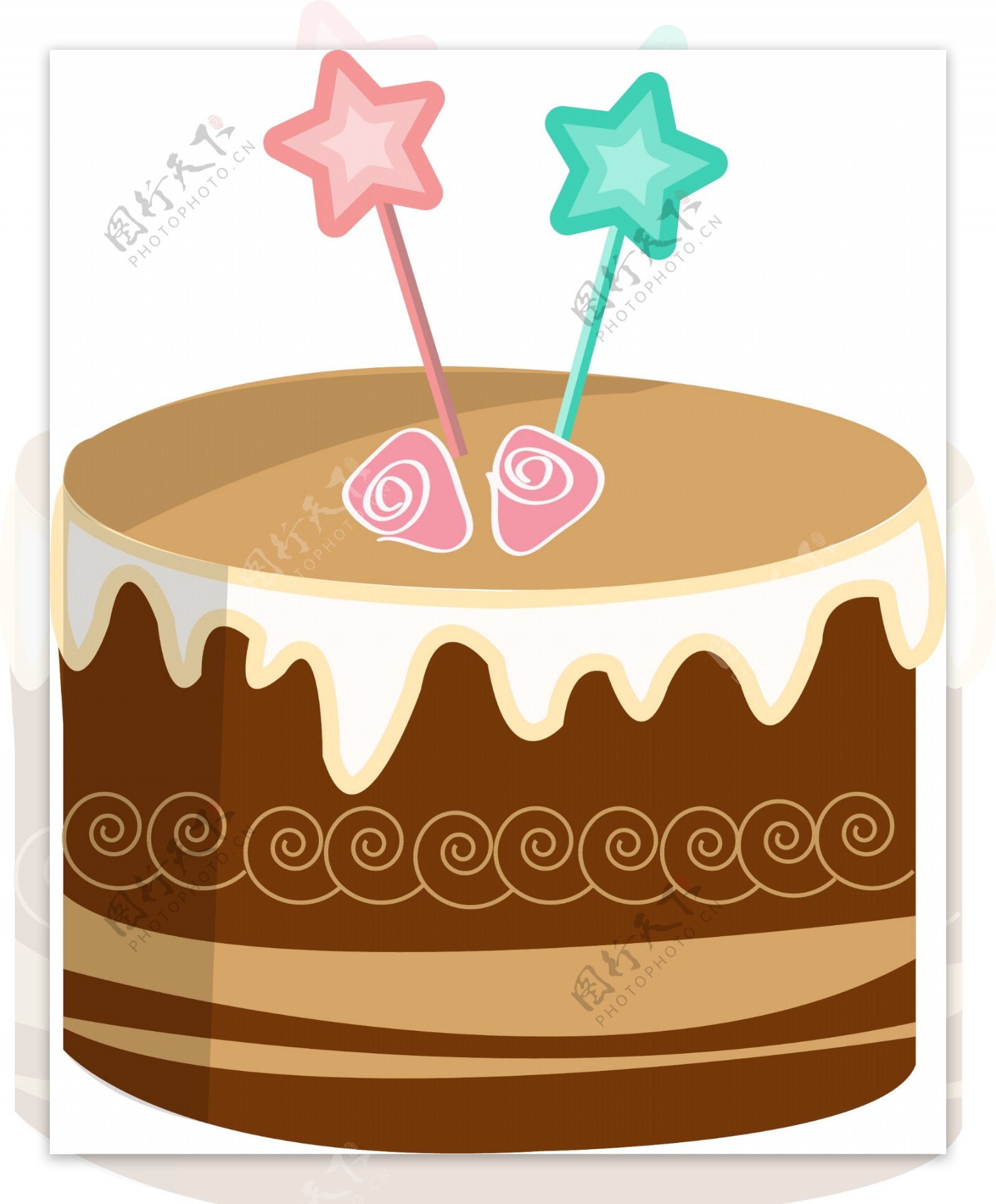 生日蛋糕五角星