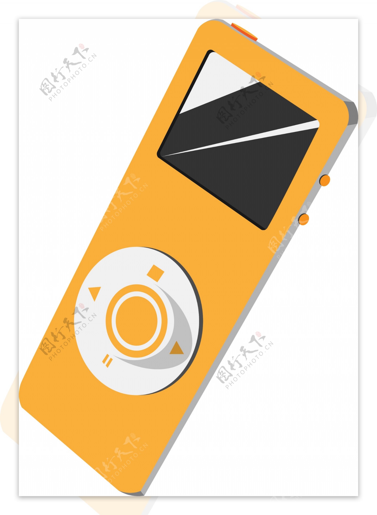 黄色MP3科技产品