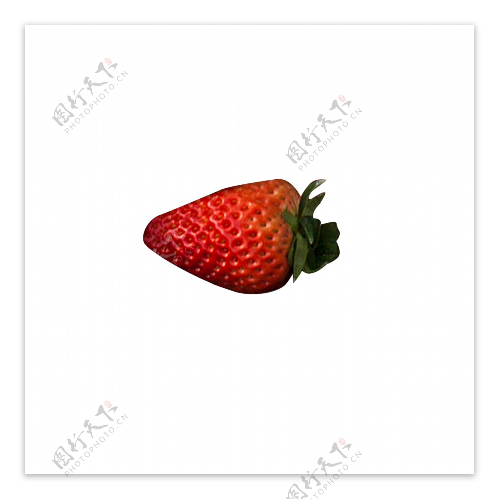 红色圆弧草莓食物元素