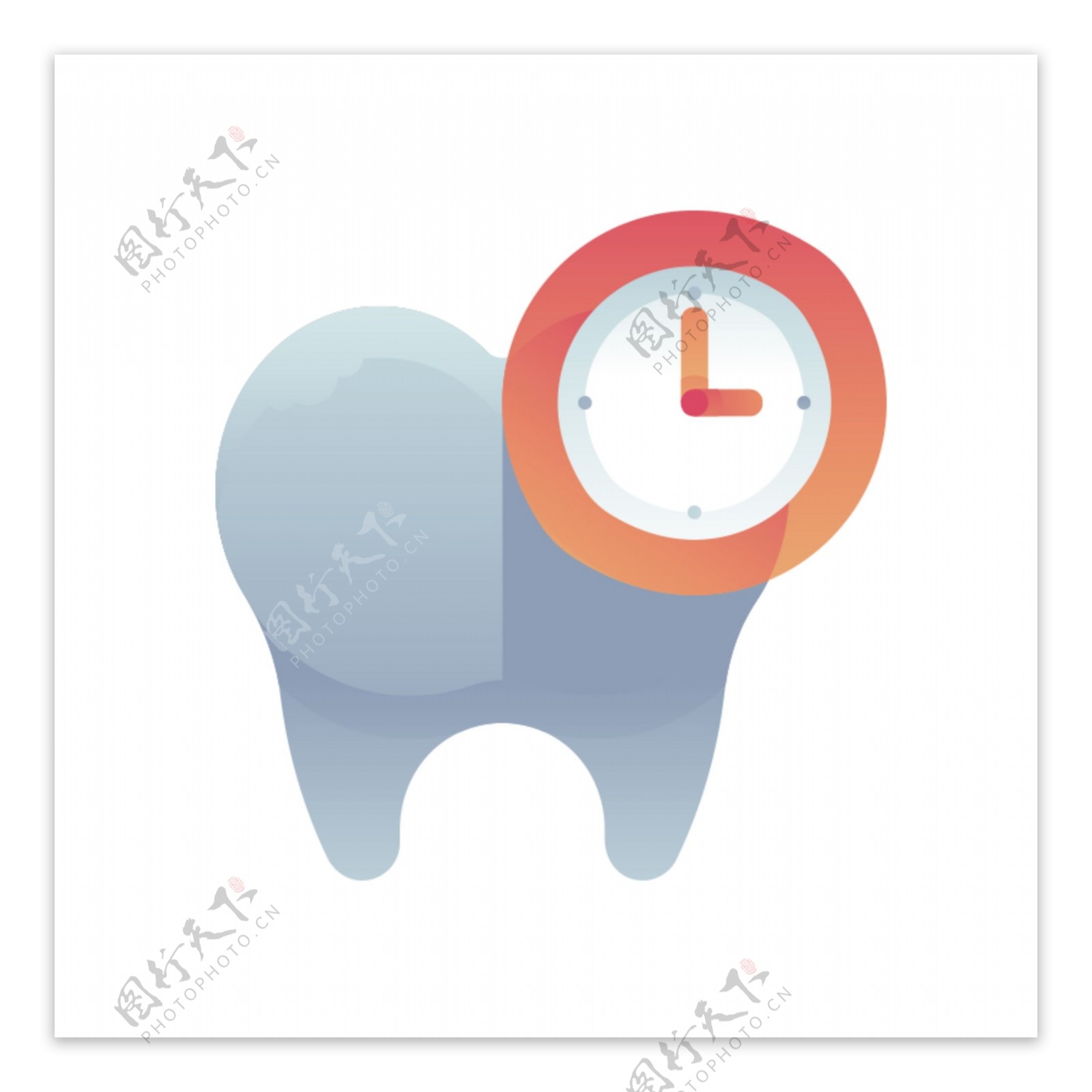 牙齿时间图标