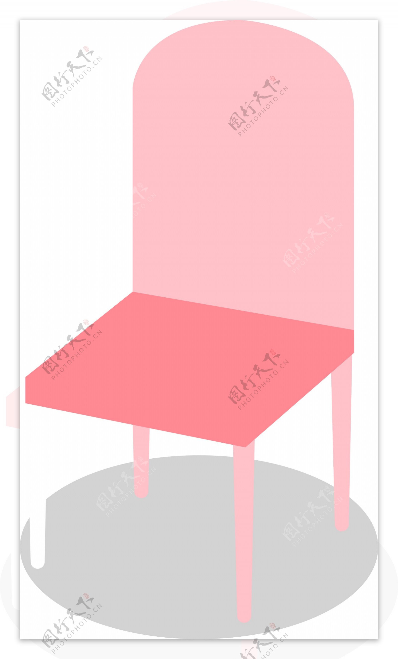 粉红色少女心椅子