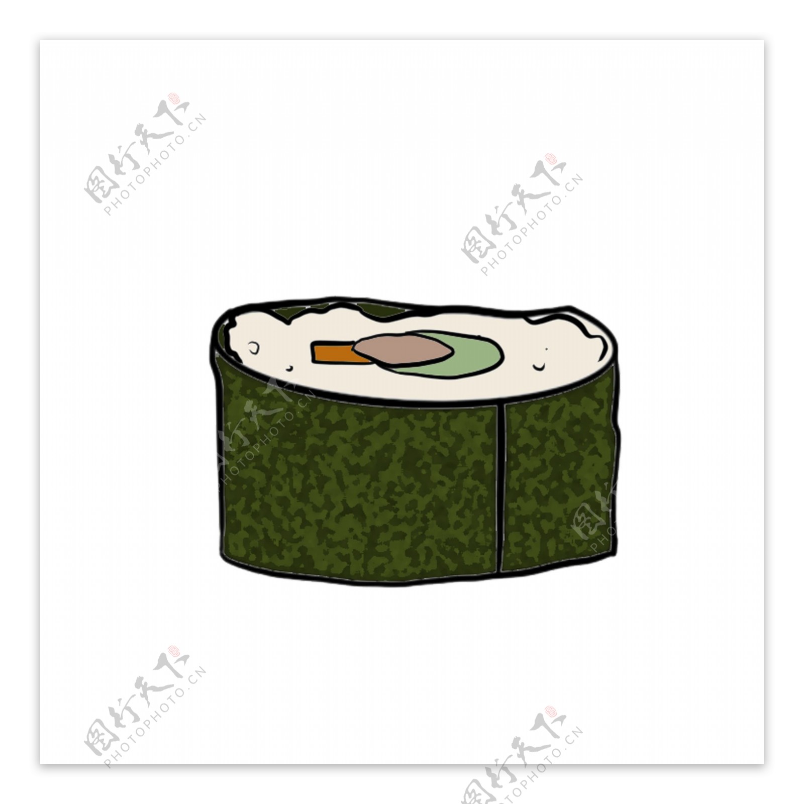 一块寿司美食插图