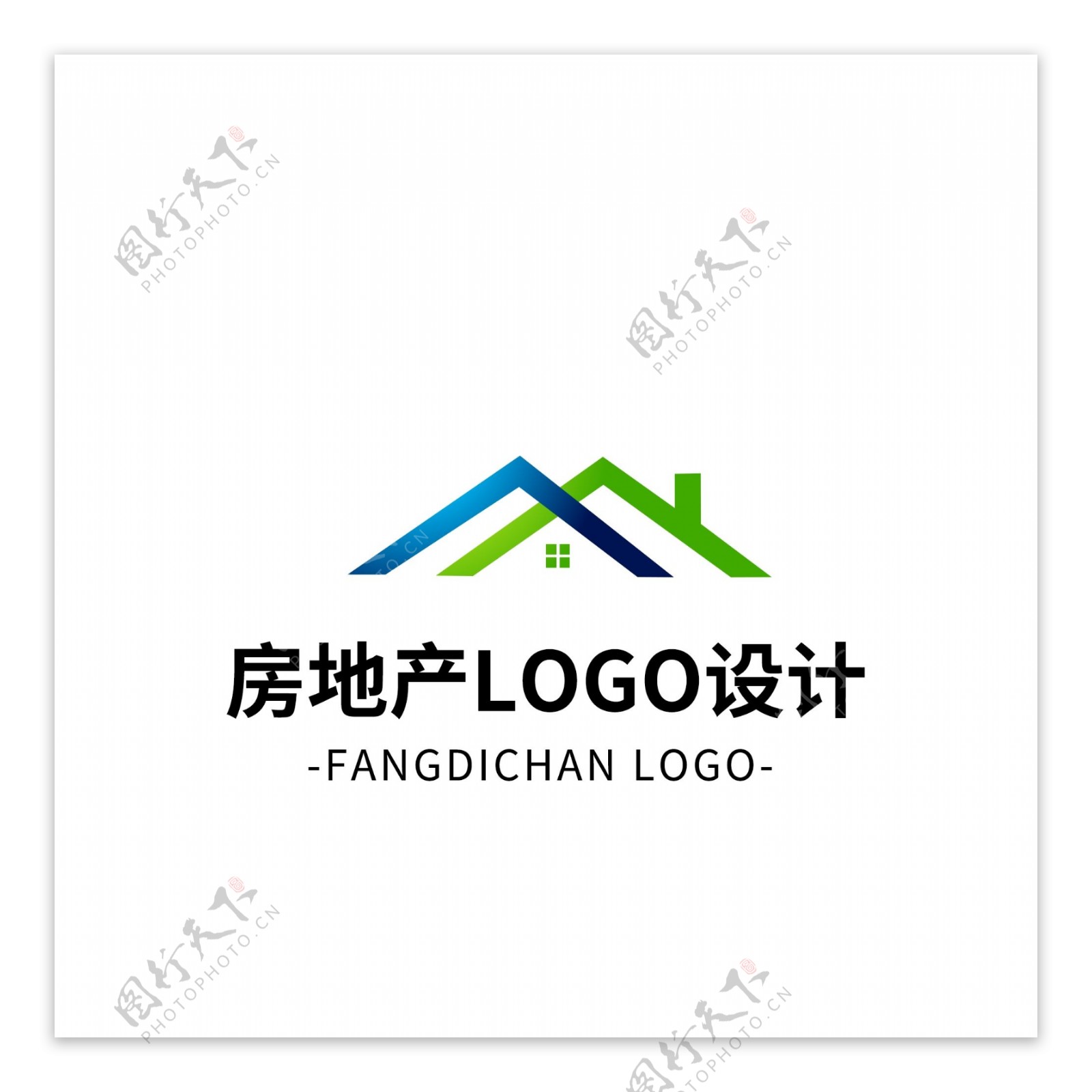 简约大气创意房地产logo标志设计