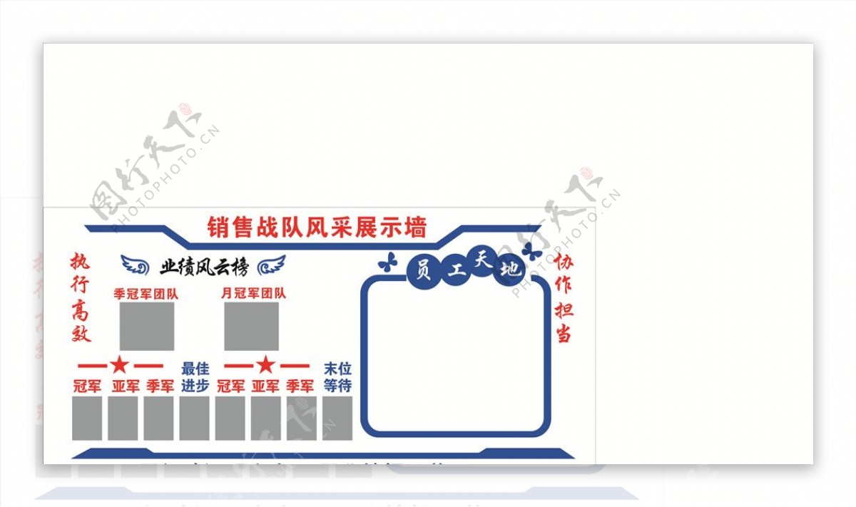 公司企业业绩文化墙