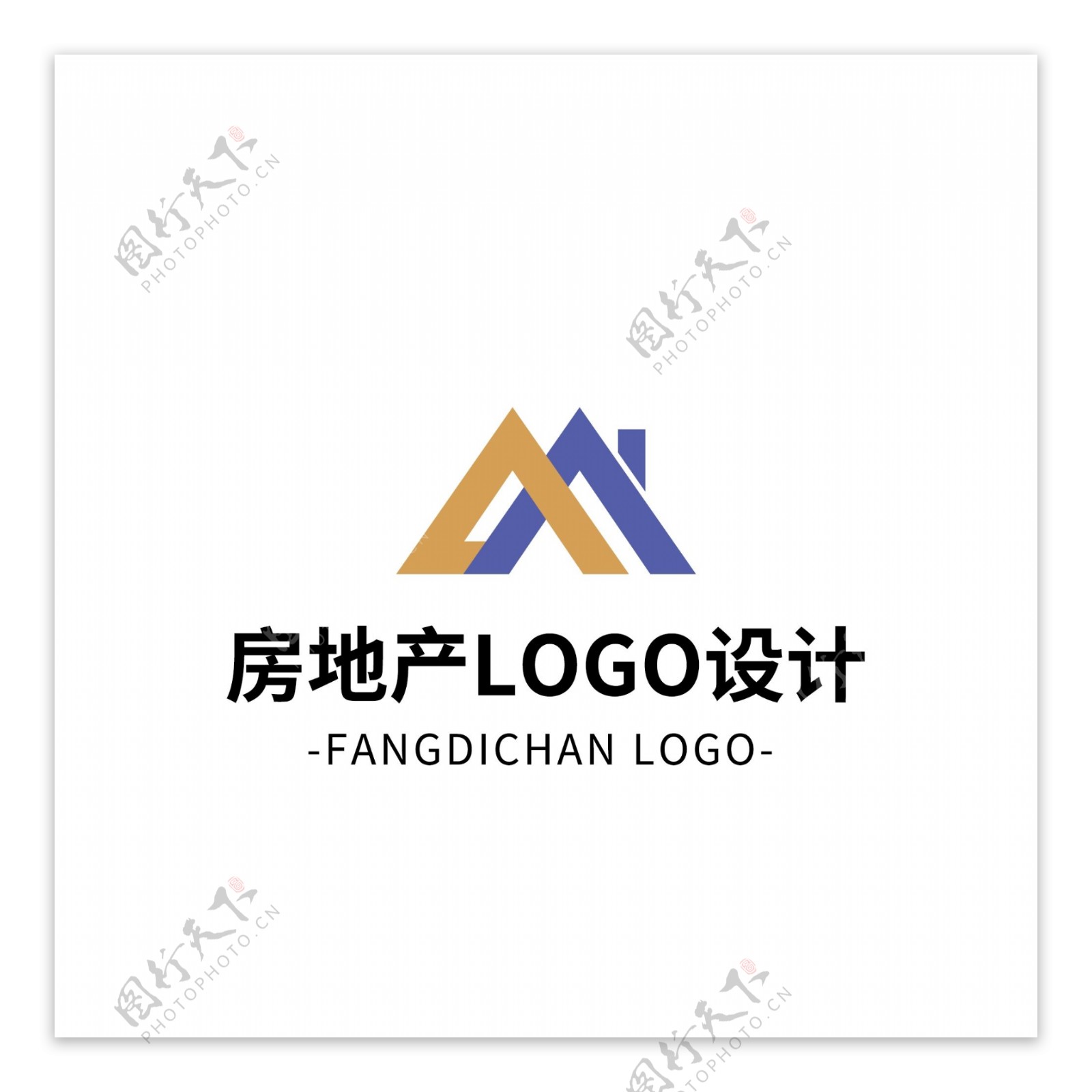 简约大气创意房地产logo标志设计