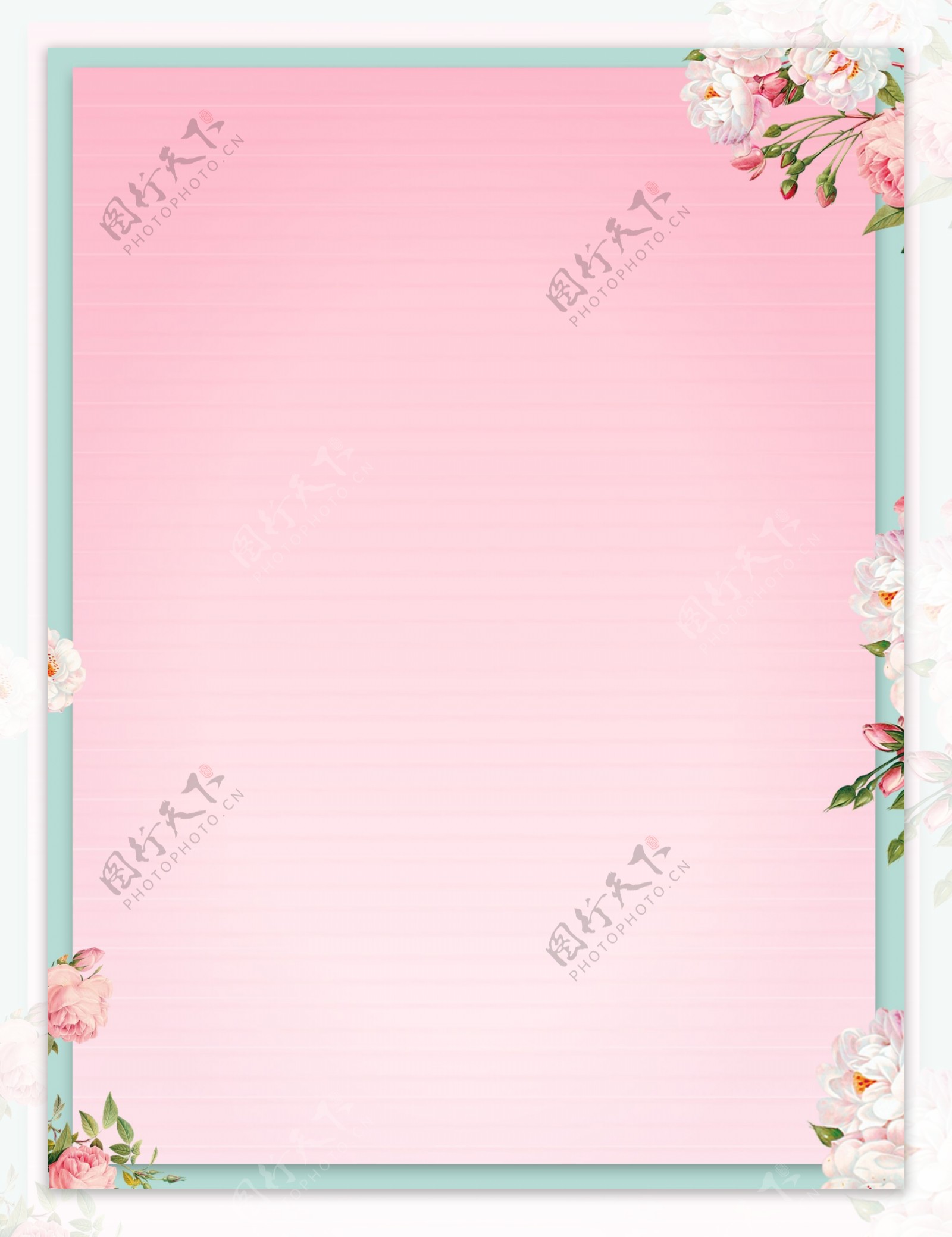 粉色花朵温馨背景素材
