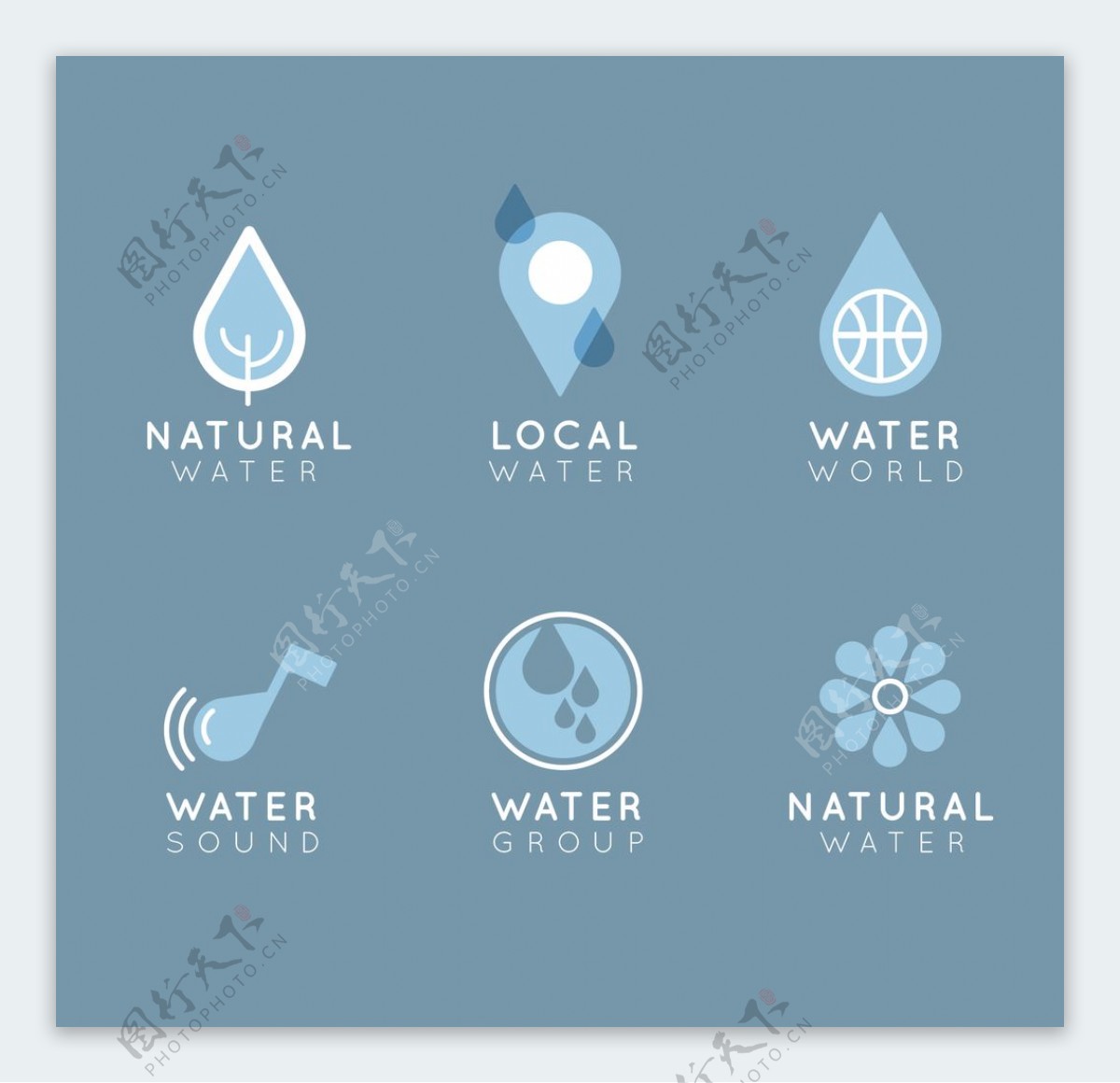 天然水标识