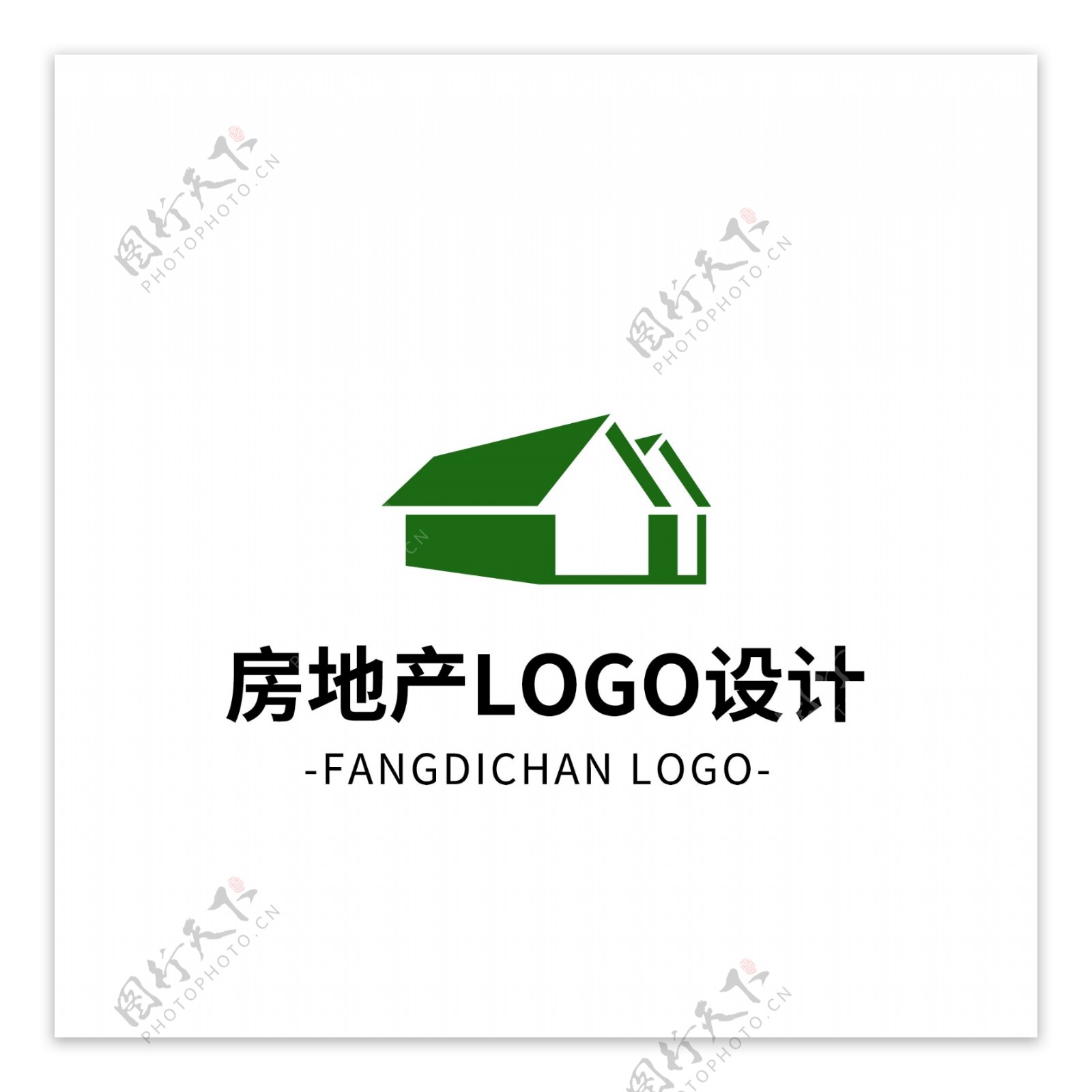 简约创意大气房地产logo标志设计