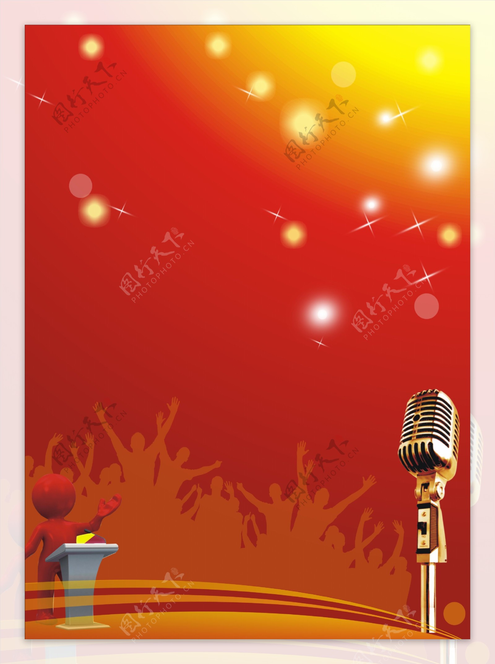 音乐麦克风歌手音乐比赛海报psd平面广告素材免费下载(图片编号:5410507)-六图网