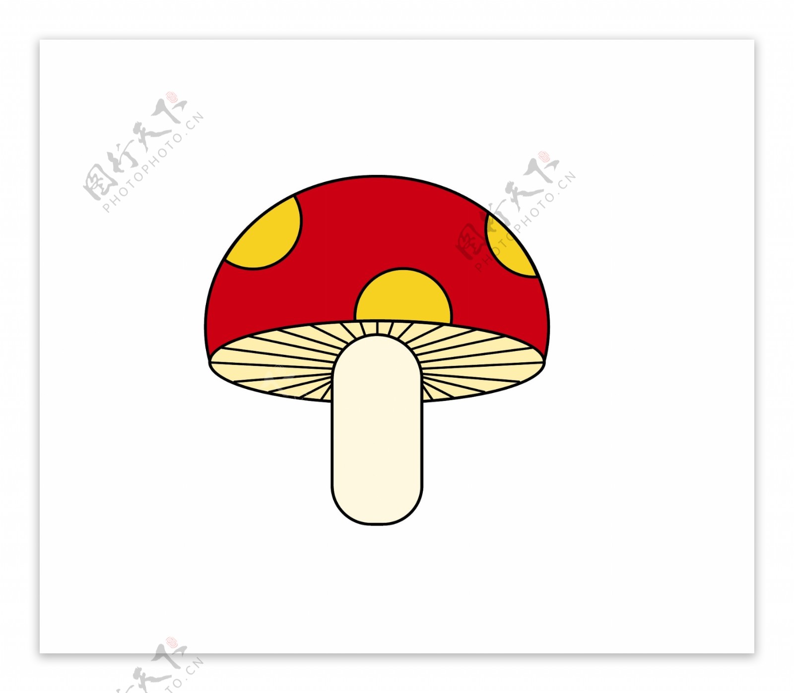 红色蘑菇