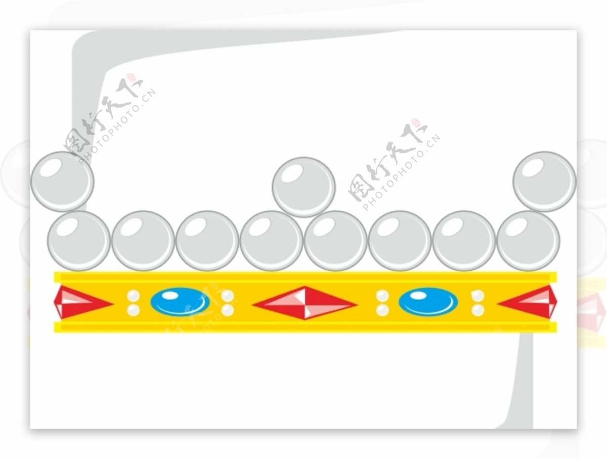 皇冠传统纹饰纹饰矢量图