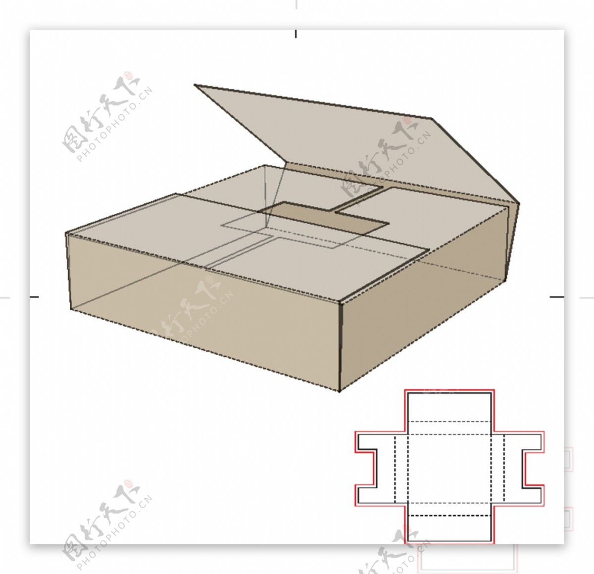 包装盒设计部效果图