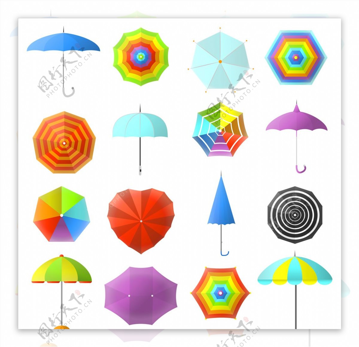 雨伞样式风格
