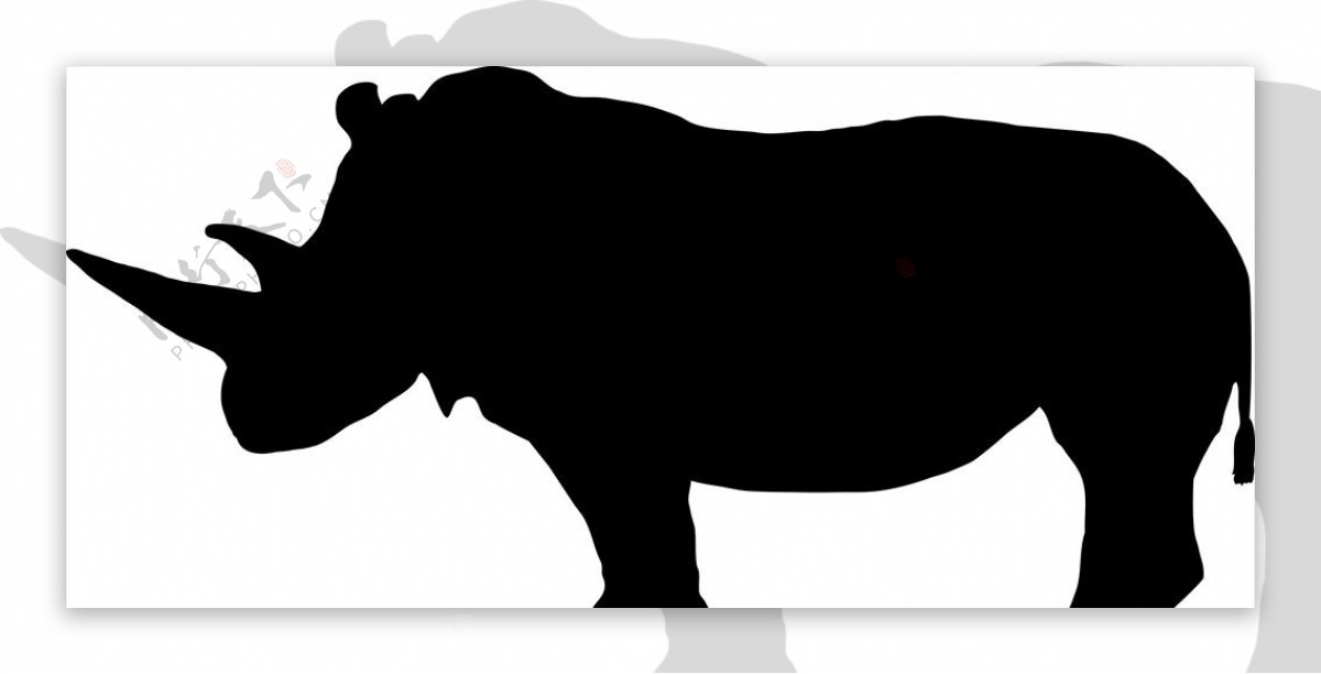野生动物系列犀牛矢量图