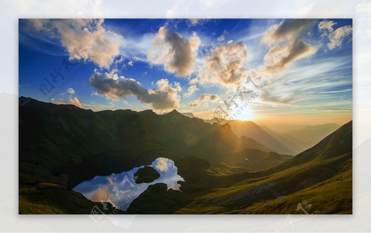 大气山水风景