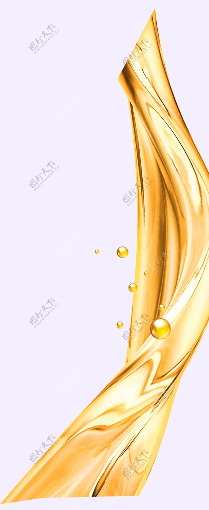 油素材气泡金色流动