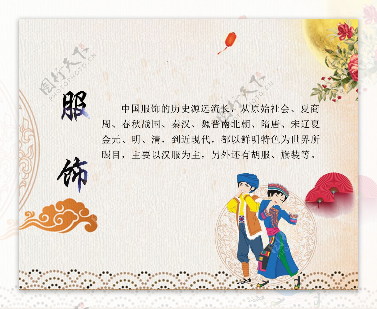 中国传统文化学校走廊挂画