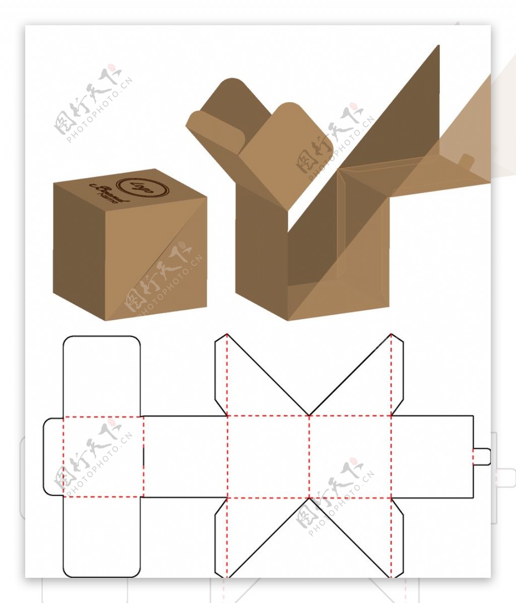 纸质包装盒刀模设计图