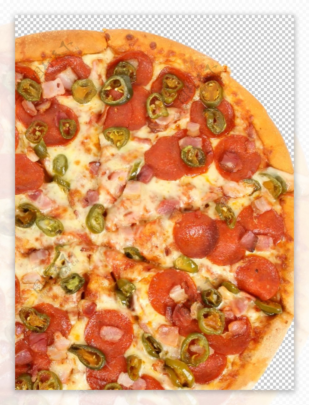 番茄辣椒披萨