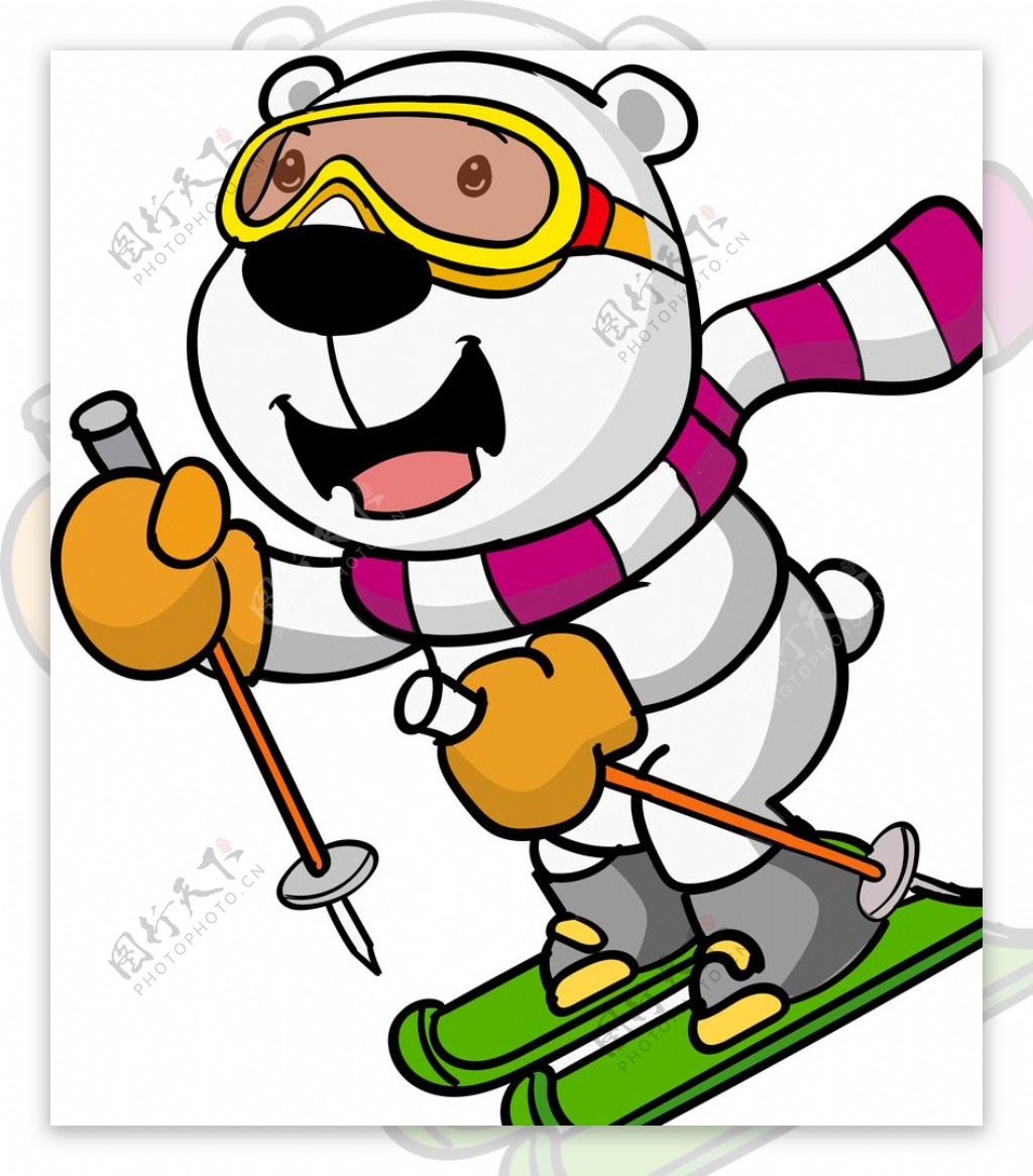 小熊滑雪
