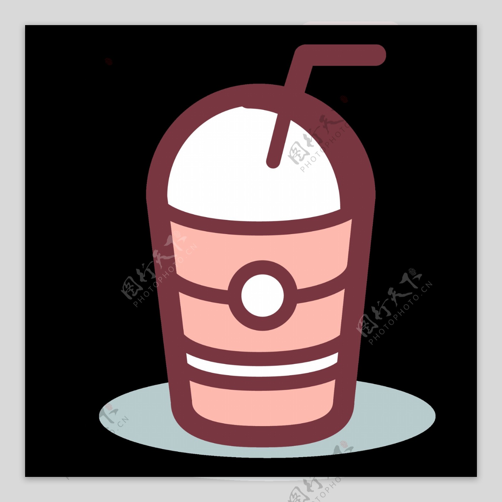 奶茶美食图标标志图形装饰素材