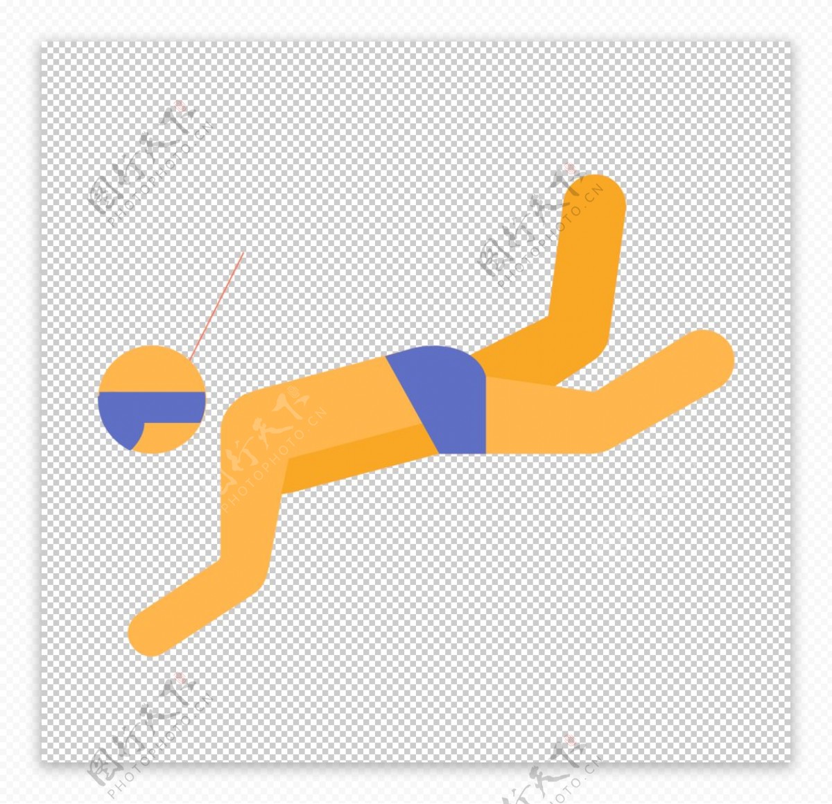 跳水运动标志图形图标装饰素材