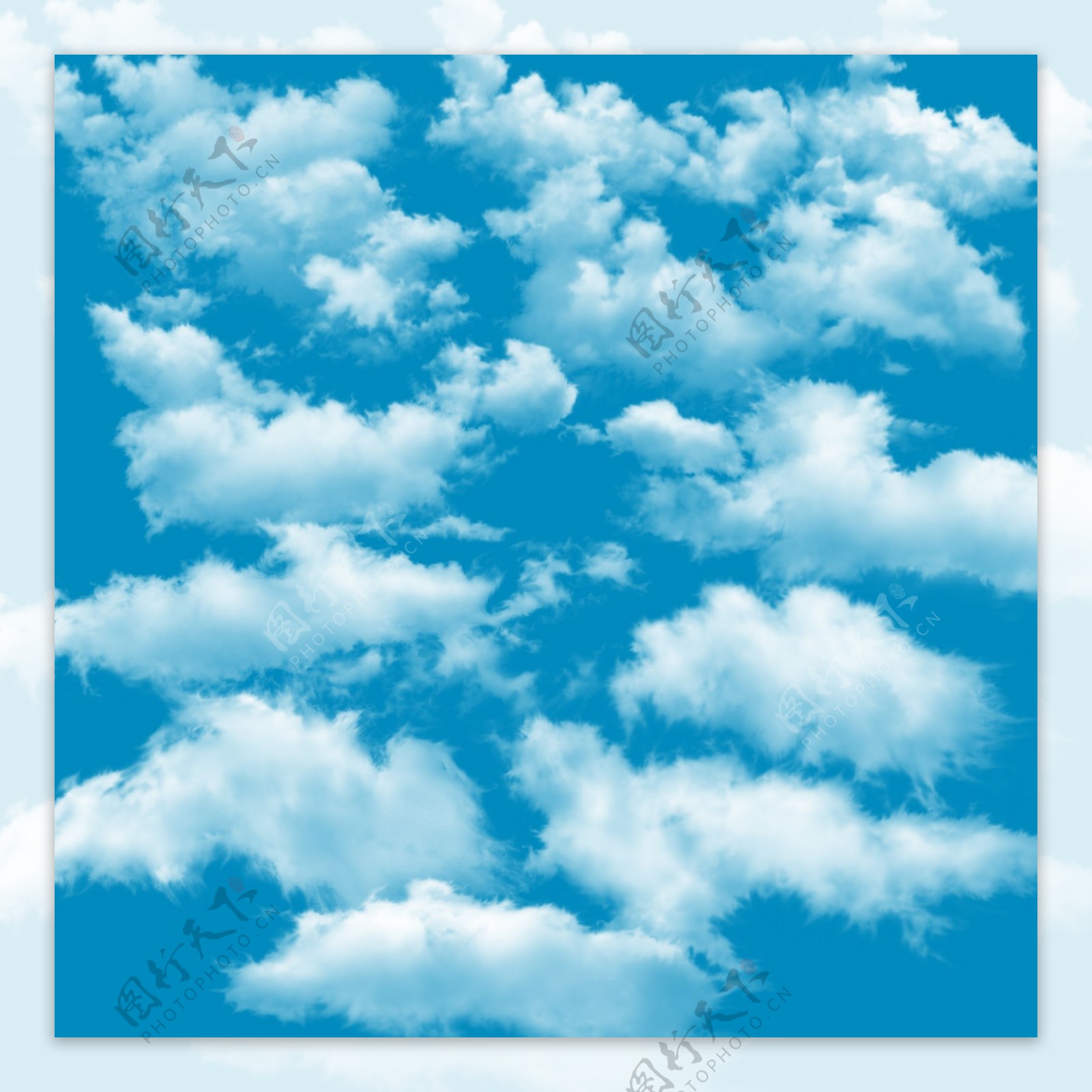 阳光照耀下的蓝天白云背景图片,ppt图片 - 51PPT模板网