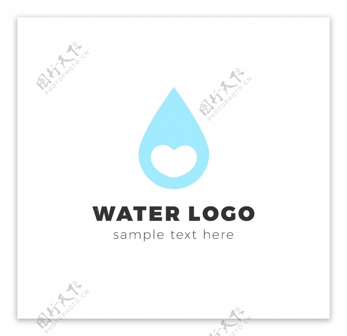 创意水资源logo