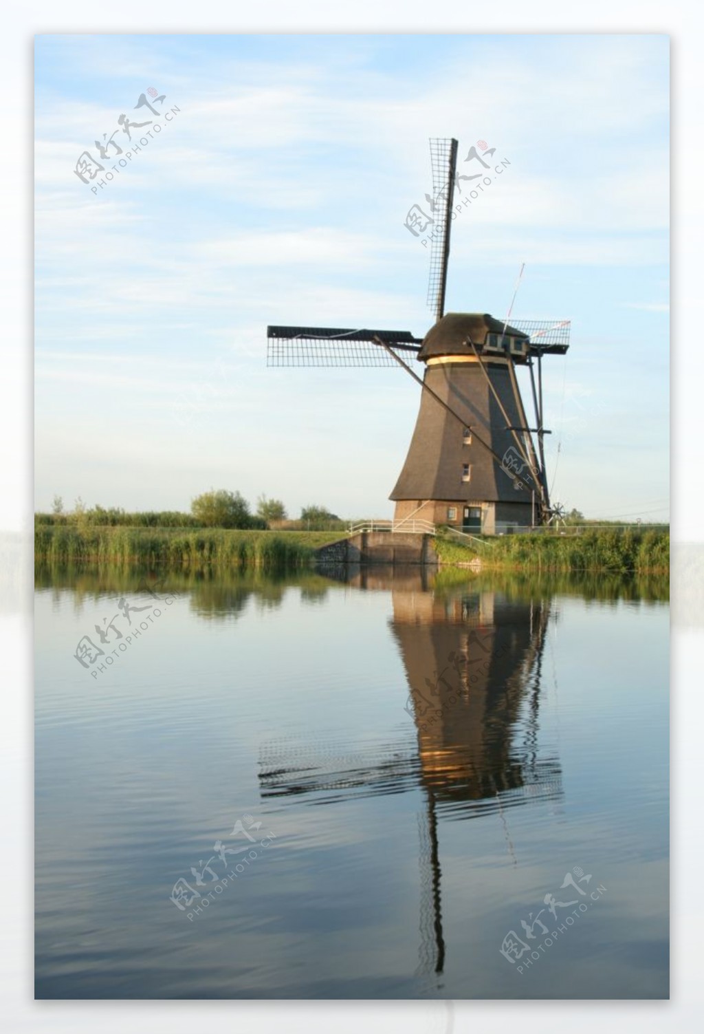 荷兰风车磨坊建筑景观